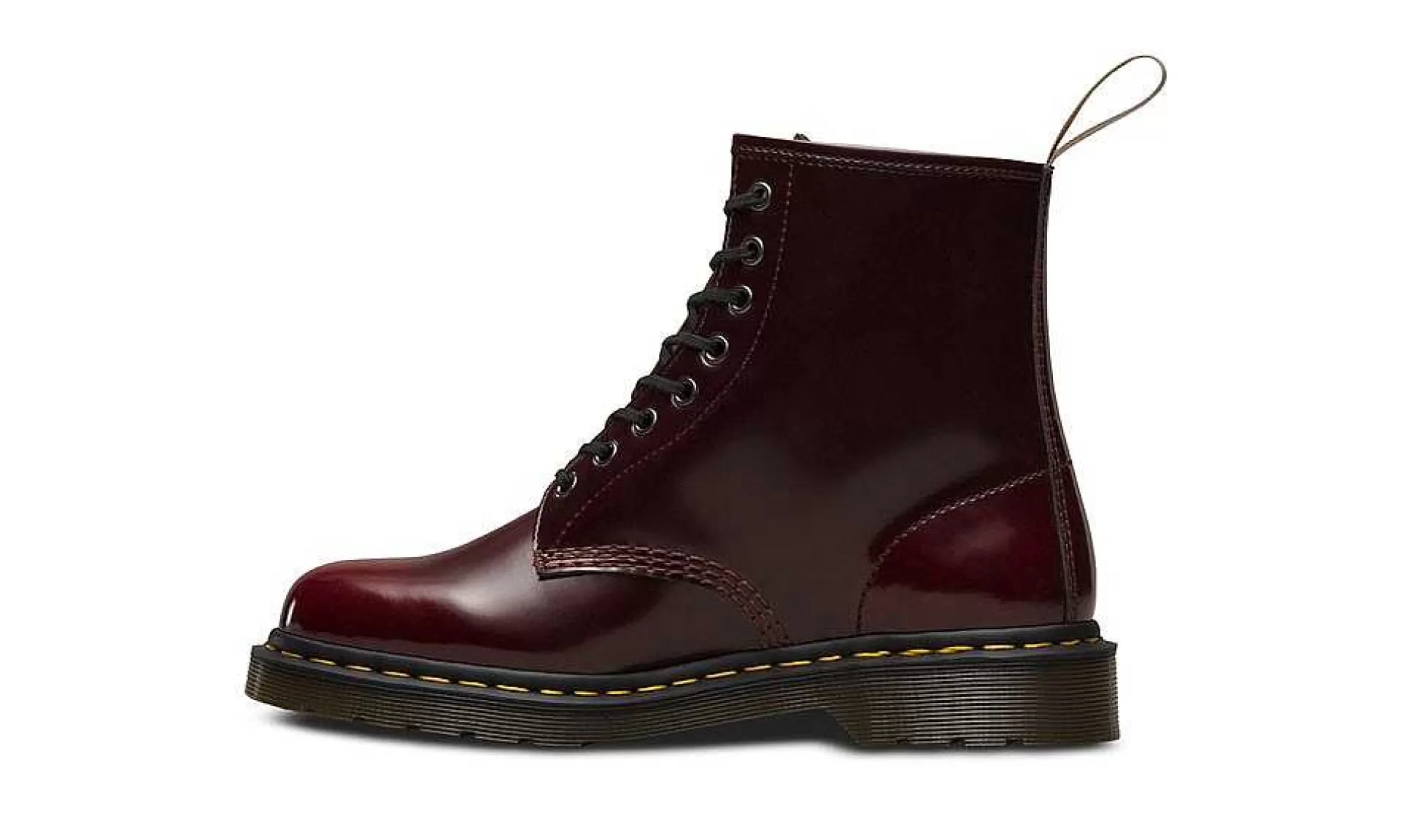 Damen Dr. Martens 1460 8-Eye Boot Cherry Red Oxford Rub Off