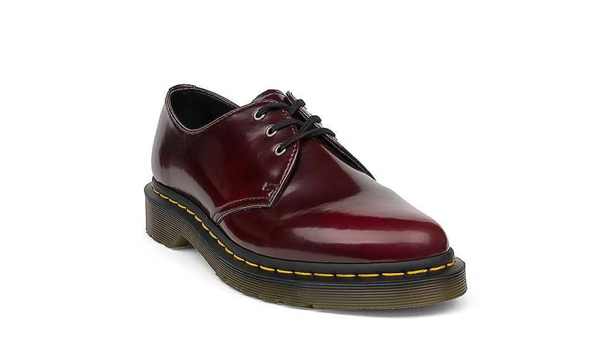 Herren Dr. Martens 1461 3-Eye Shoe Cherry Red Oxford Rub Off