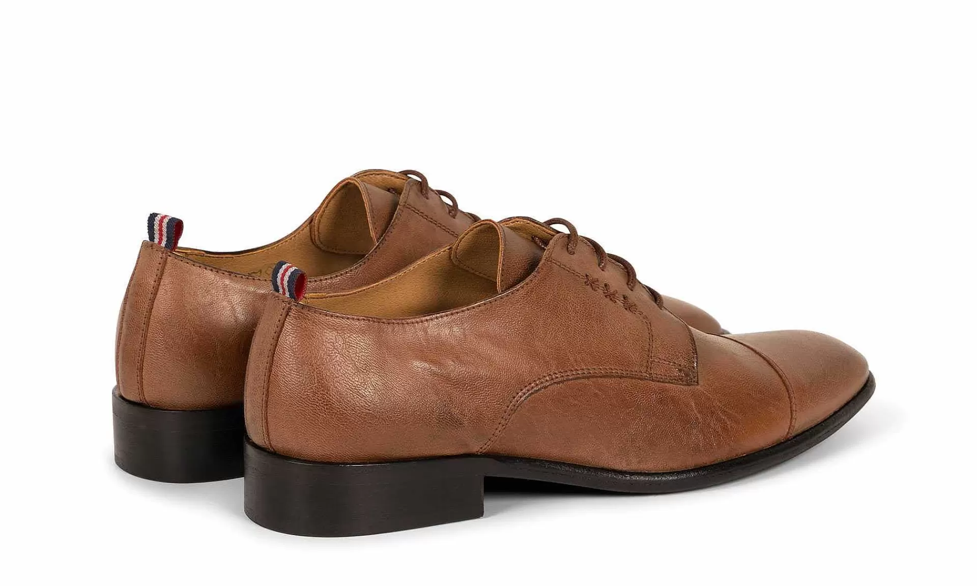 Herren Gentleberg Albert Cap Toe Derby Cognac Tan