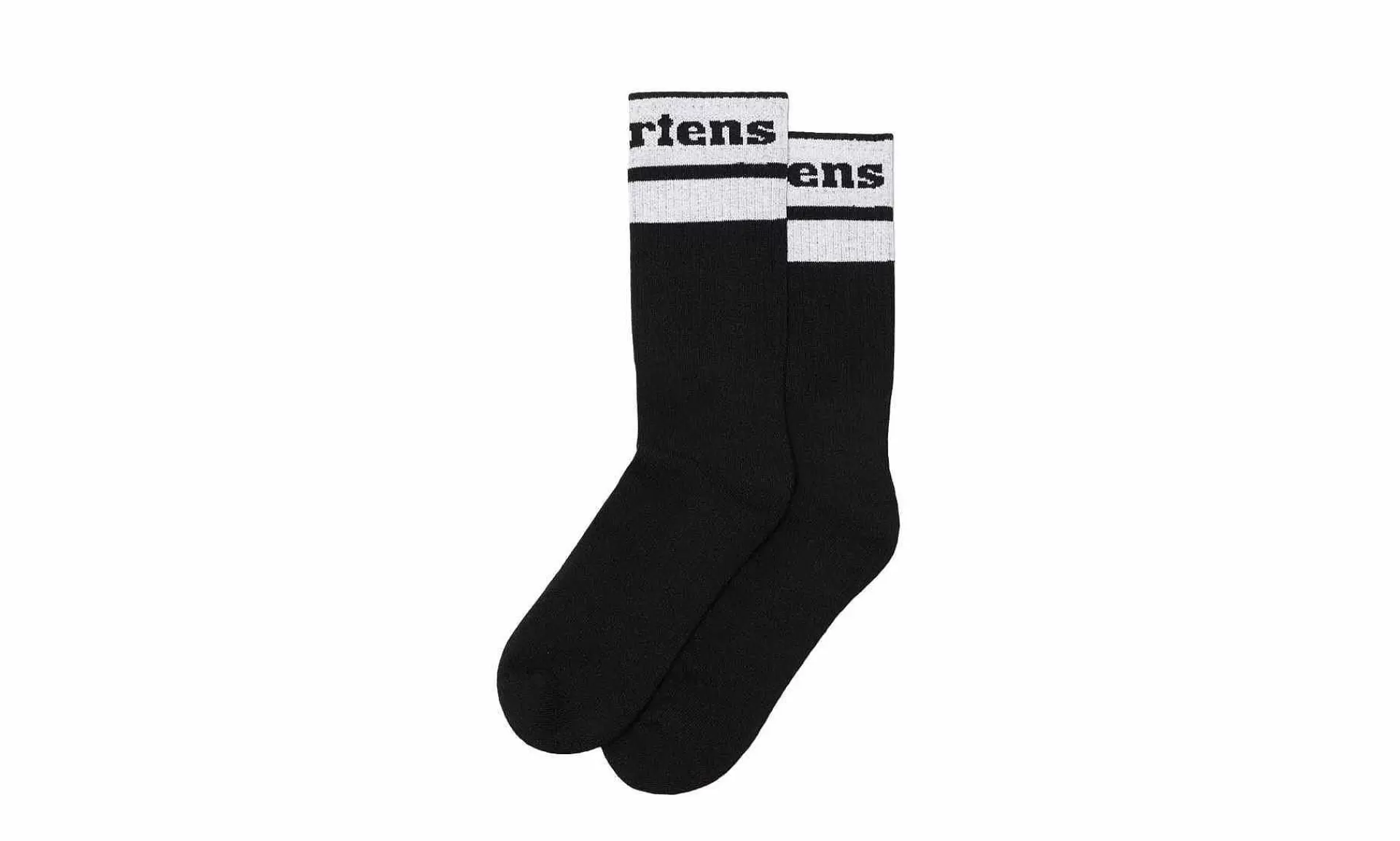 Accessoires Dr. Martens Athletic Logo Sock Black White Black