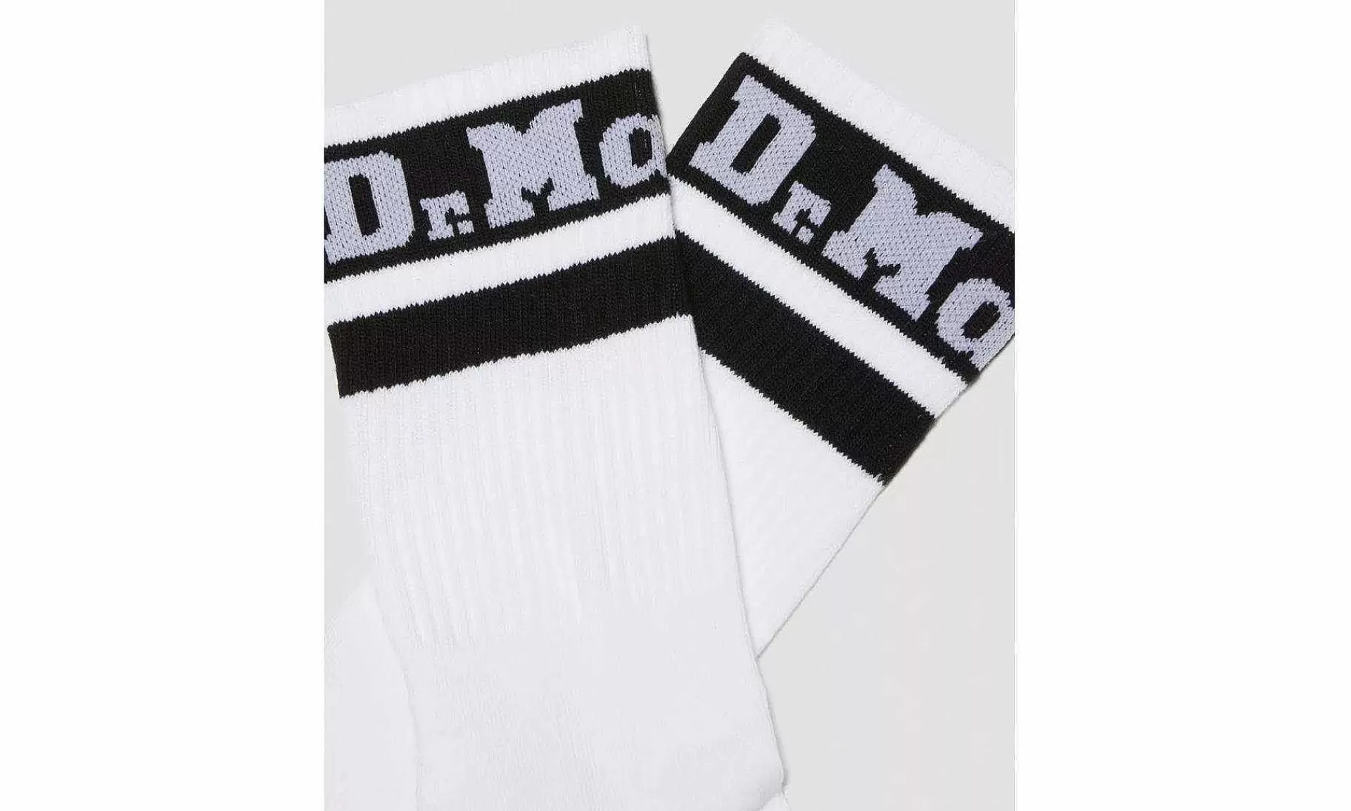 Accessoires Dr. Martens Athletic Logo Sock White Black