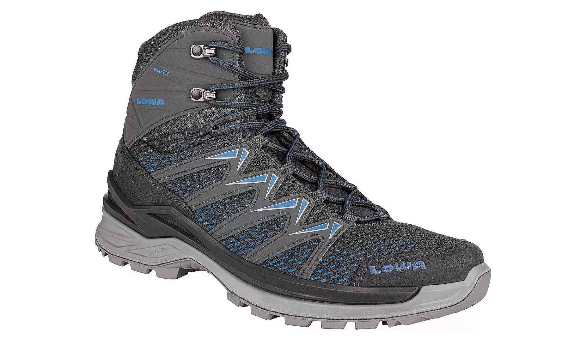 Herren LOWA Innox Pro Gtx Mid Anthrazit/Blau