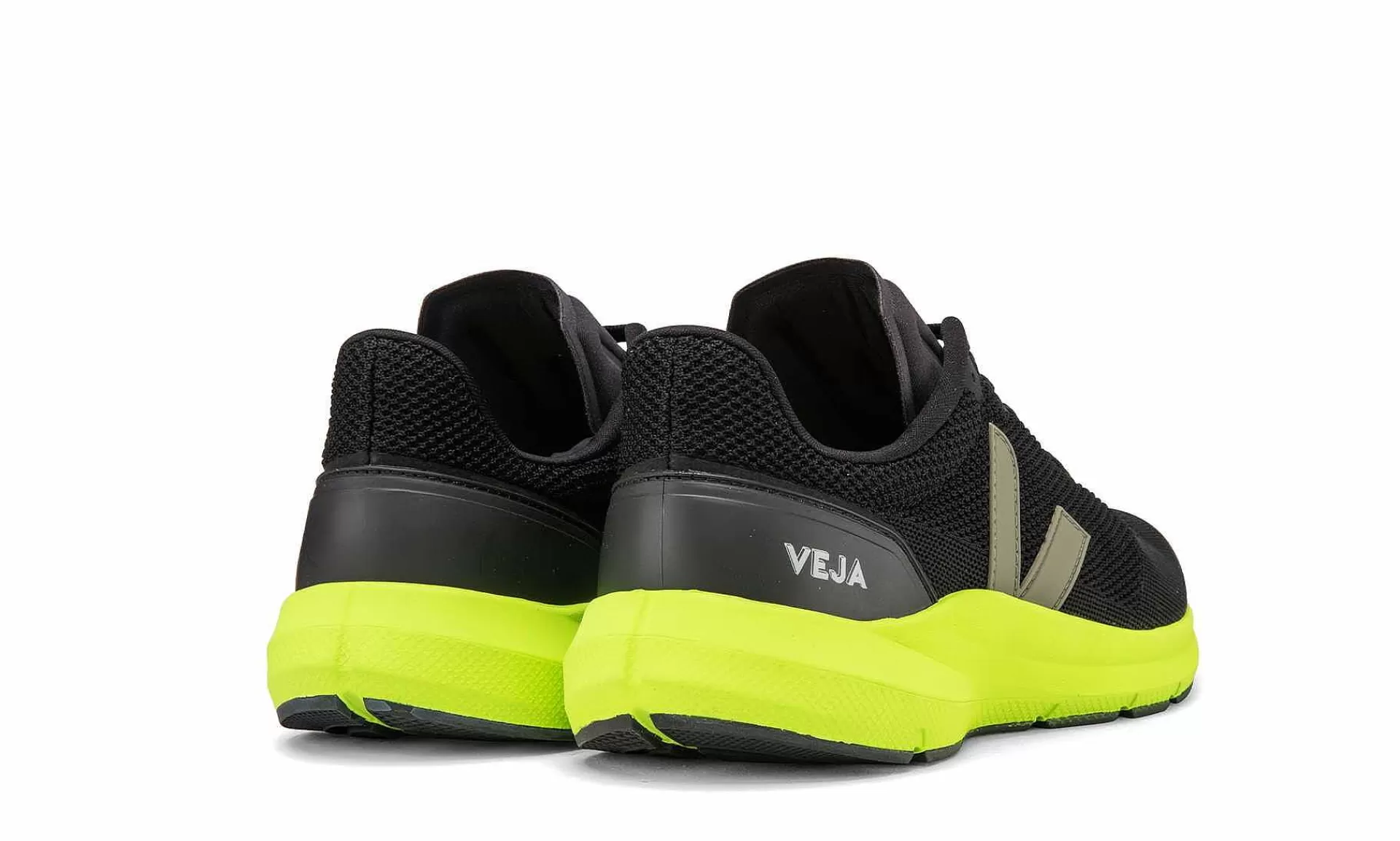 Damen Veja Marlin Lt Black Kaki Jaune Fluo