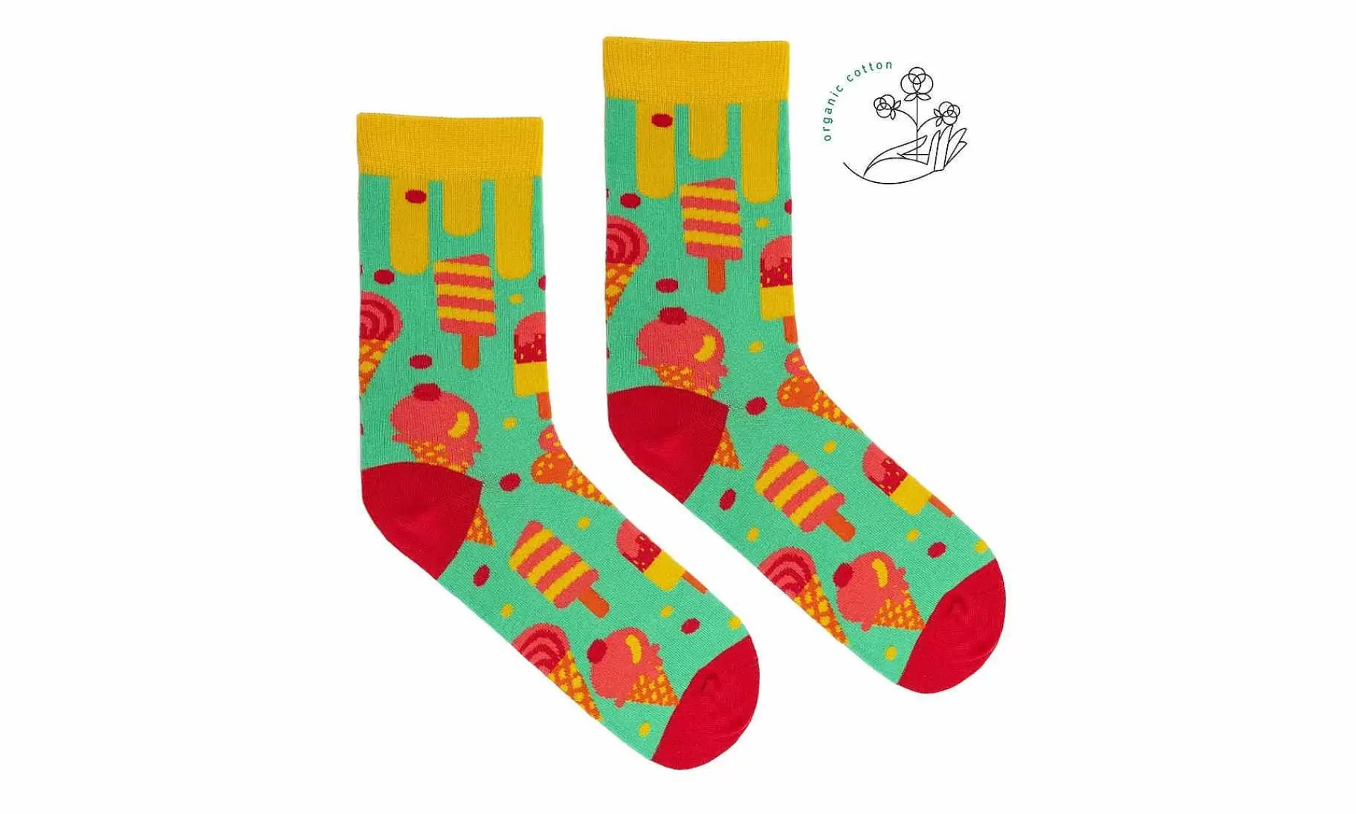 Accessoires Kabak Organic Cotton Socks Ice Cream