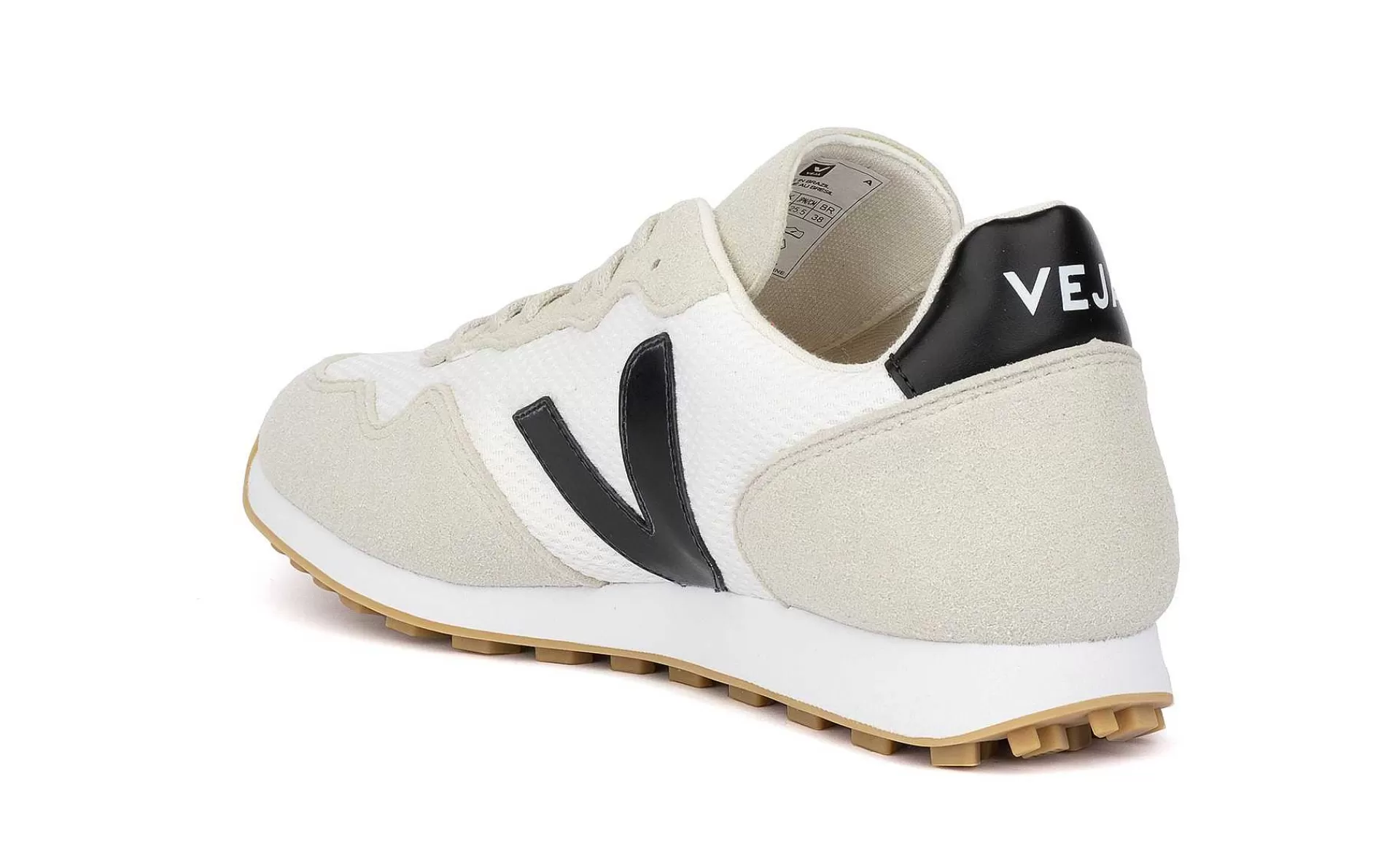 Damen Veja Sdu Rec Alveomesh White Black Natural