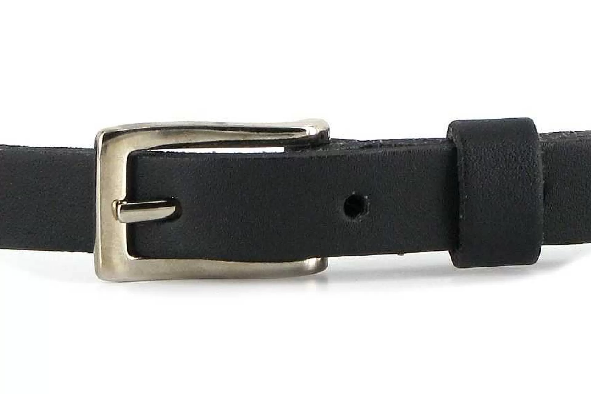 Accessoires Vegetarian Shoes Skinny Belt Black