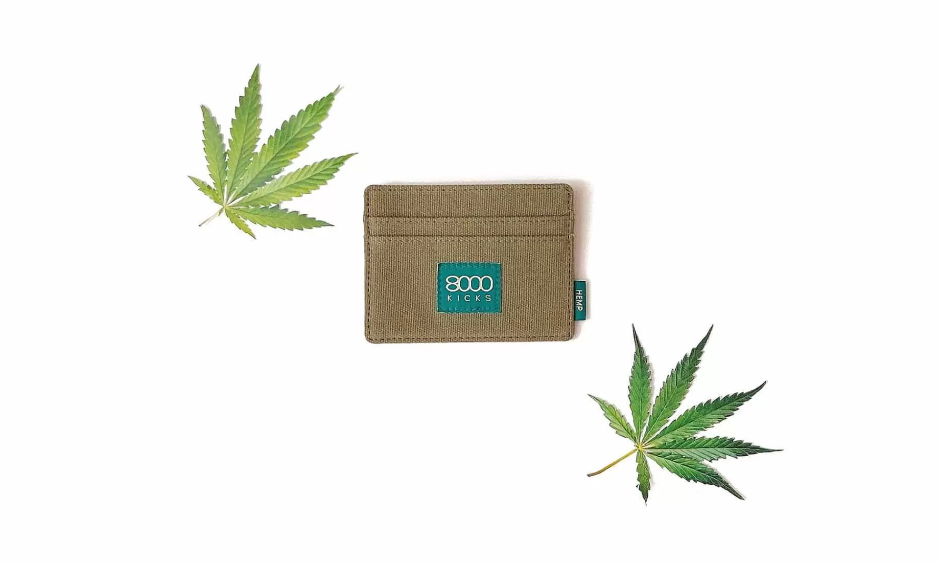 Accessoires 8000kicks Skinny Hemp Wallet Green