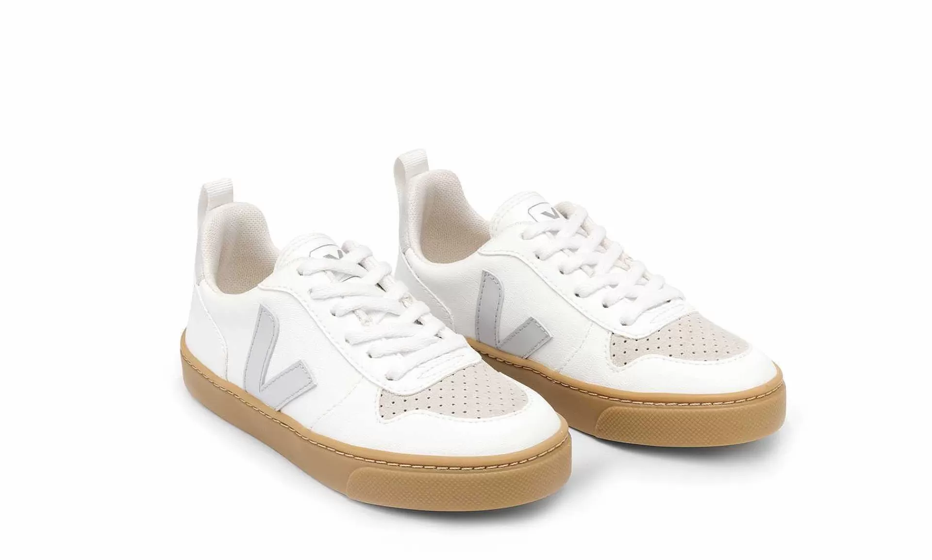 Kinder Veja Small V-10 Lace Cwl White Pearl Natural