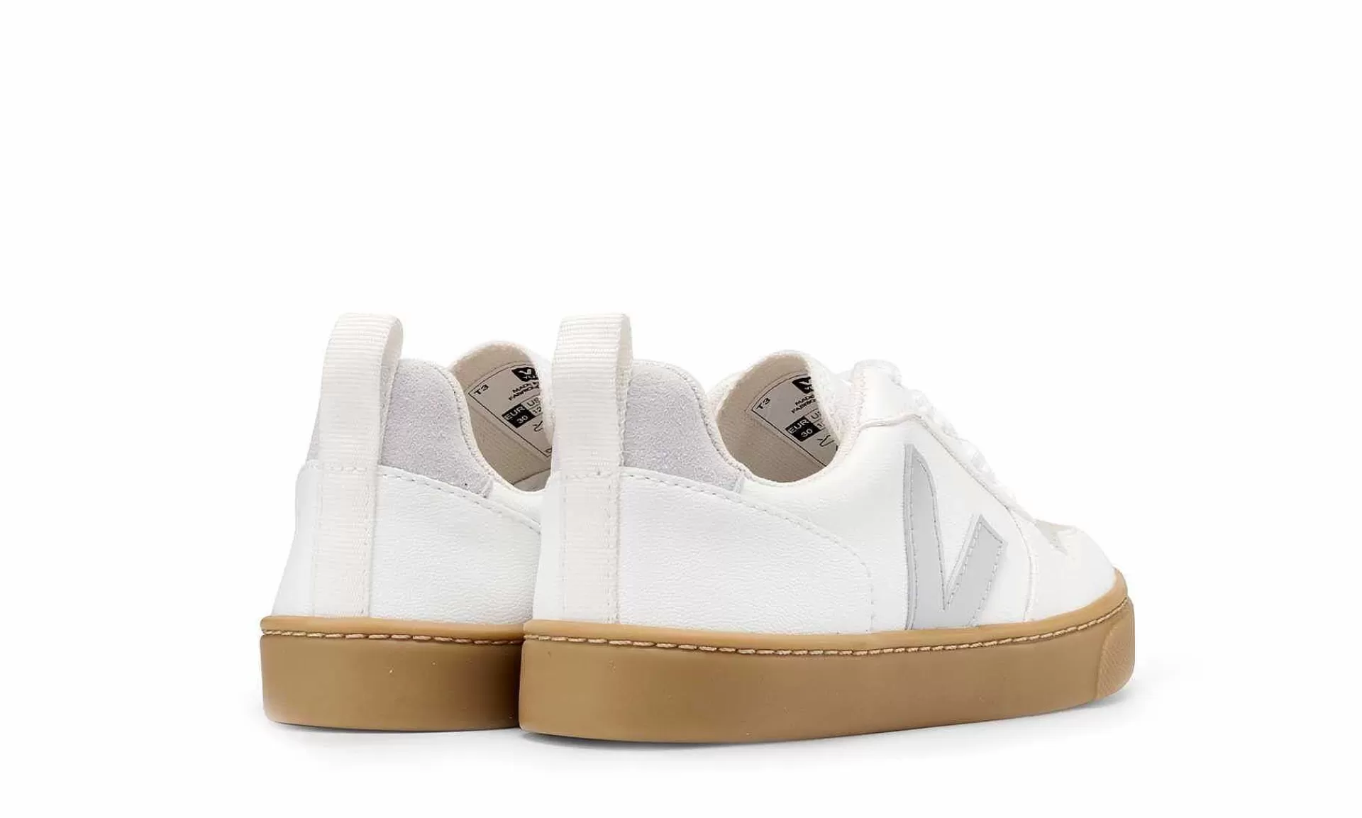 Kinder Veja Small V-10 Lace Cwl White Pearl Natural