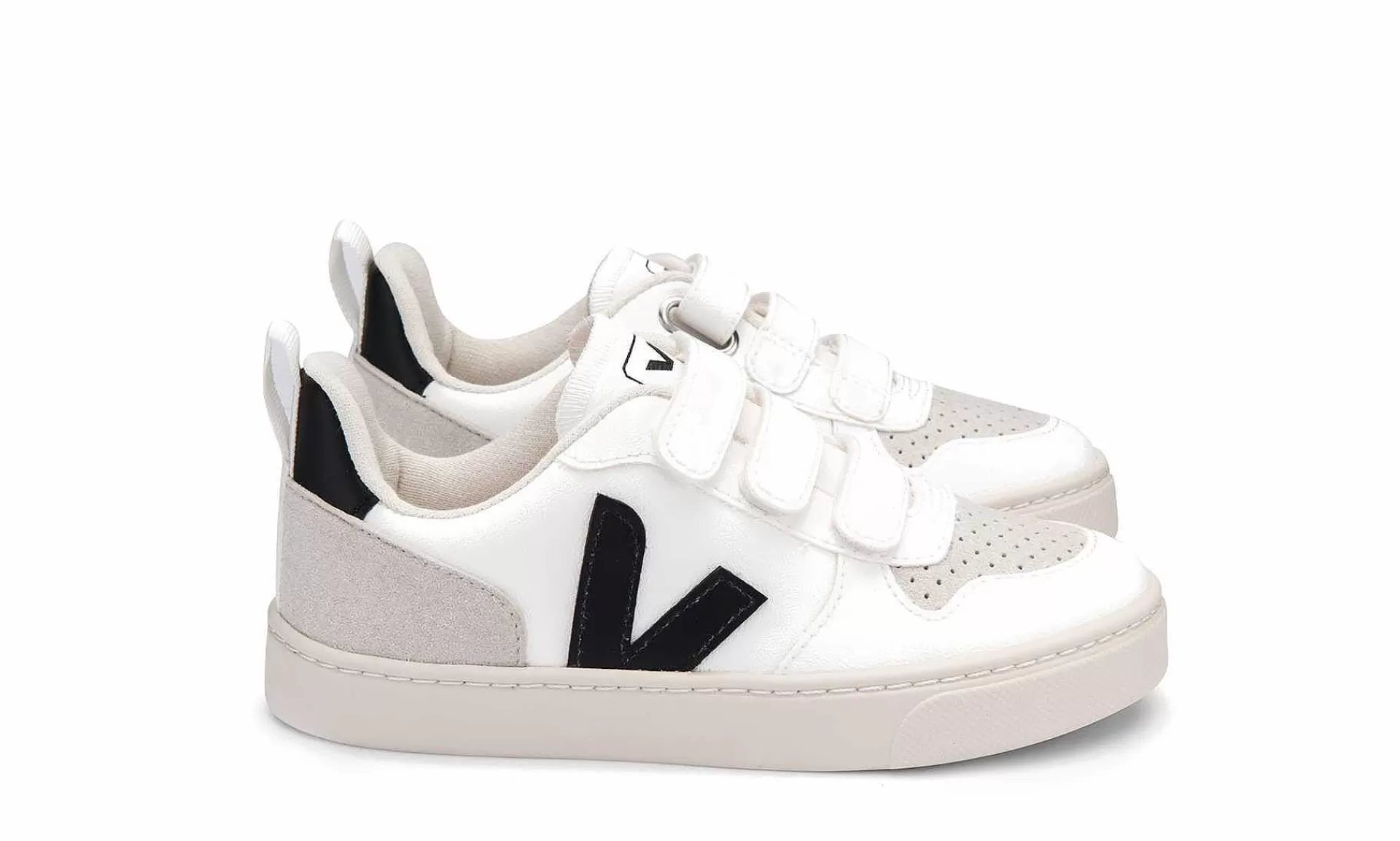 Kinder Veja Small V-10 Velcro Cwl White Black