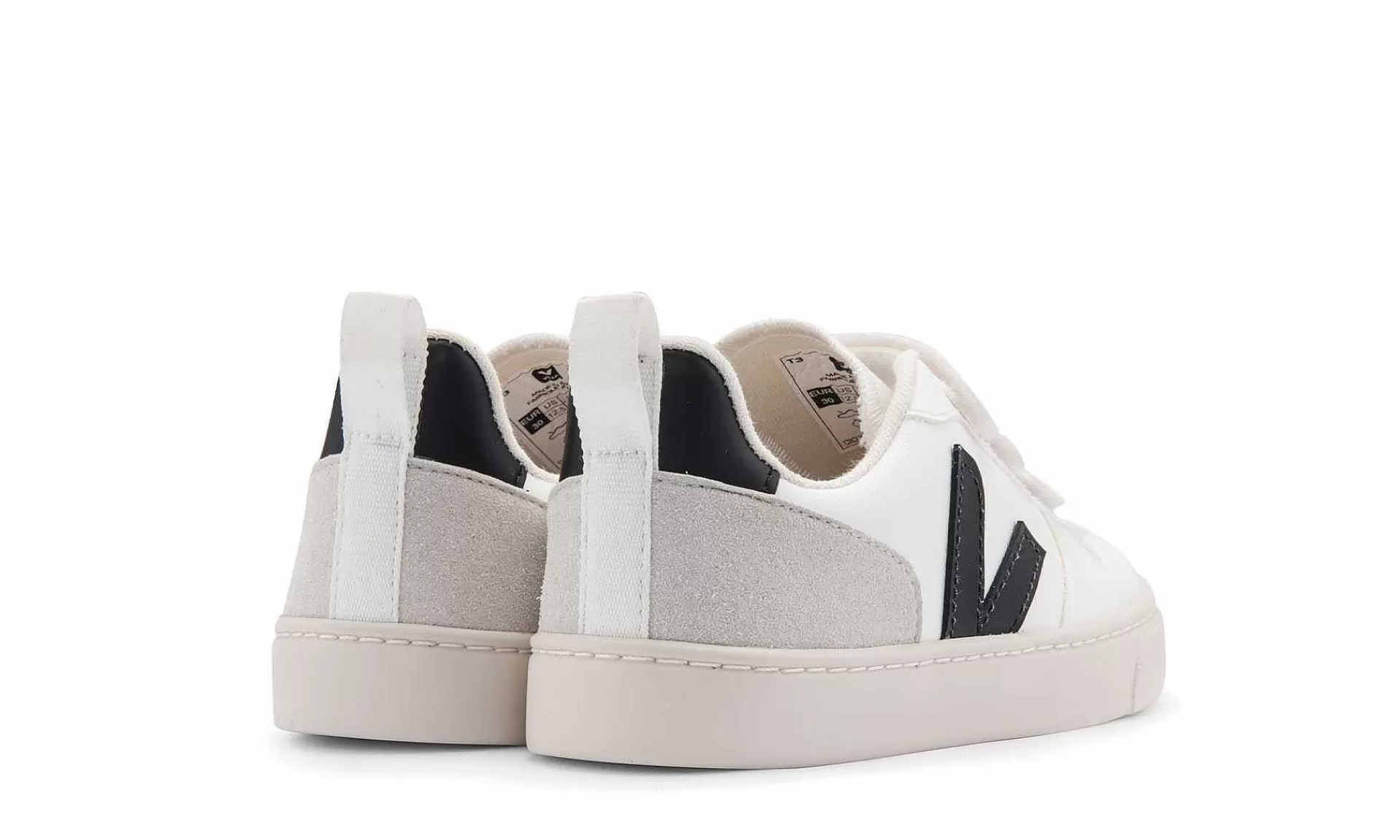 Kinder Veja Small V-10 Velcro Cwl White Black