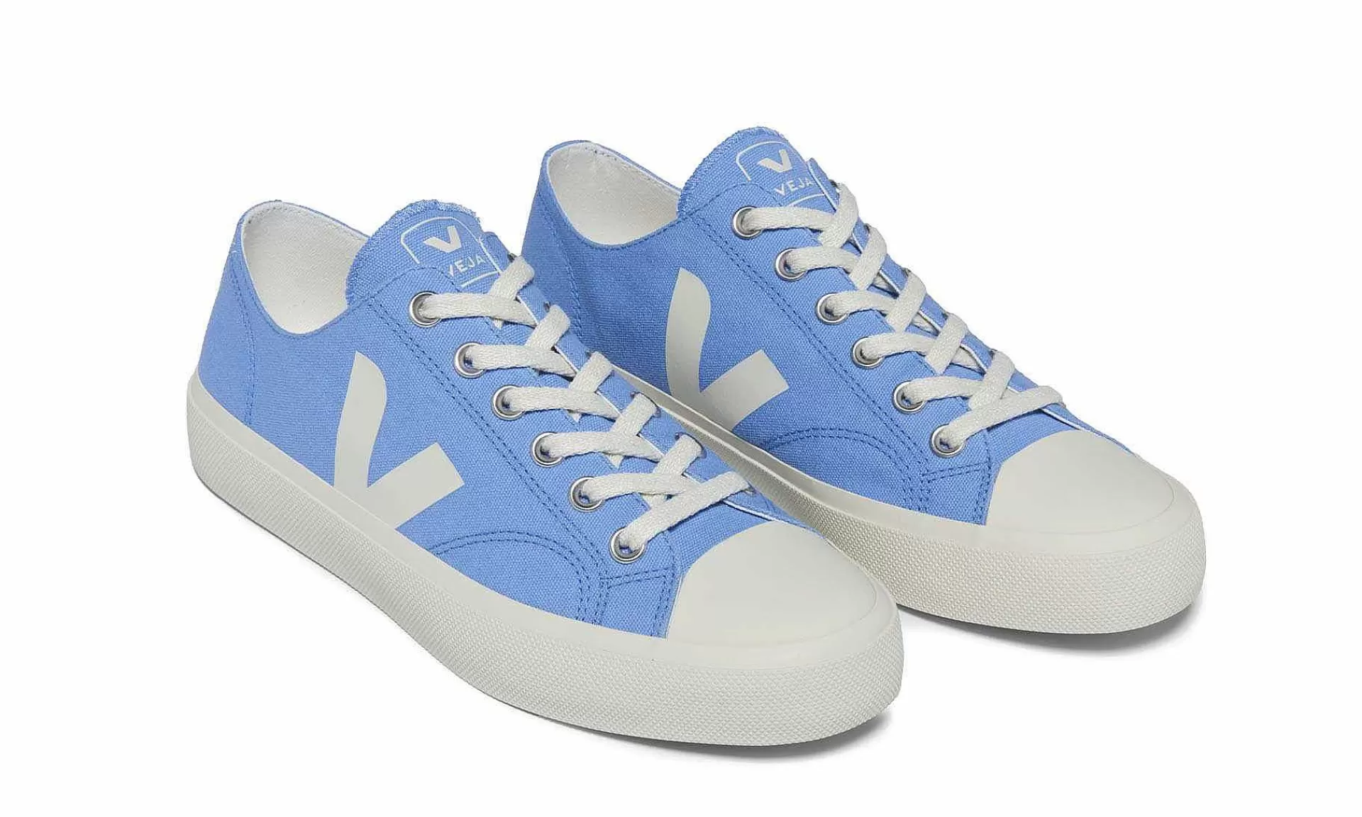 Damen Veja Wata Ii Low Canvas Aqua Pierre